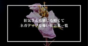 危険な香りの漂う花言葉もある 恋愛に関する花言葉一覧